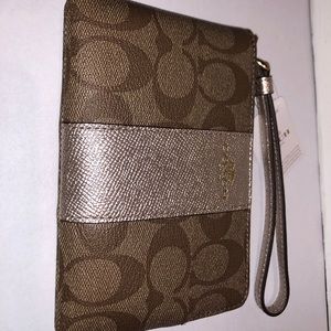 BRAND NEW classic Coach wallet wristlet
